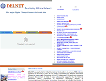Tablet Screenshot of delnet.nic.in